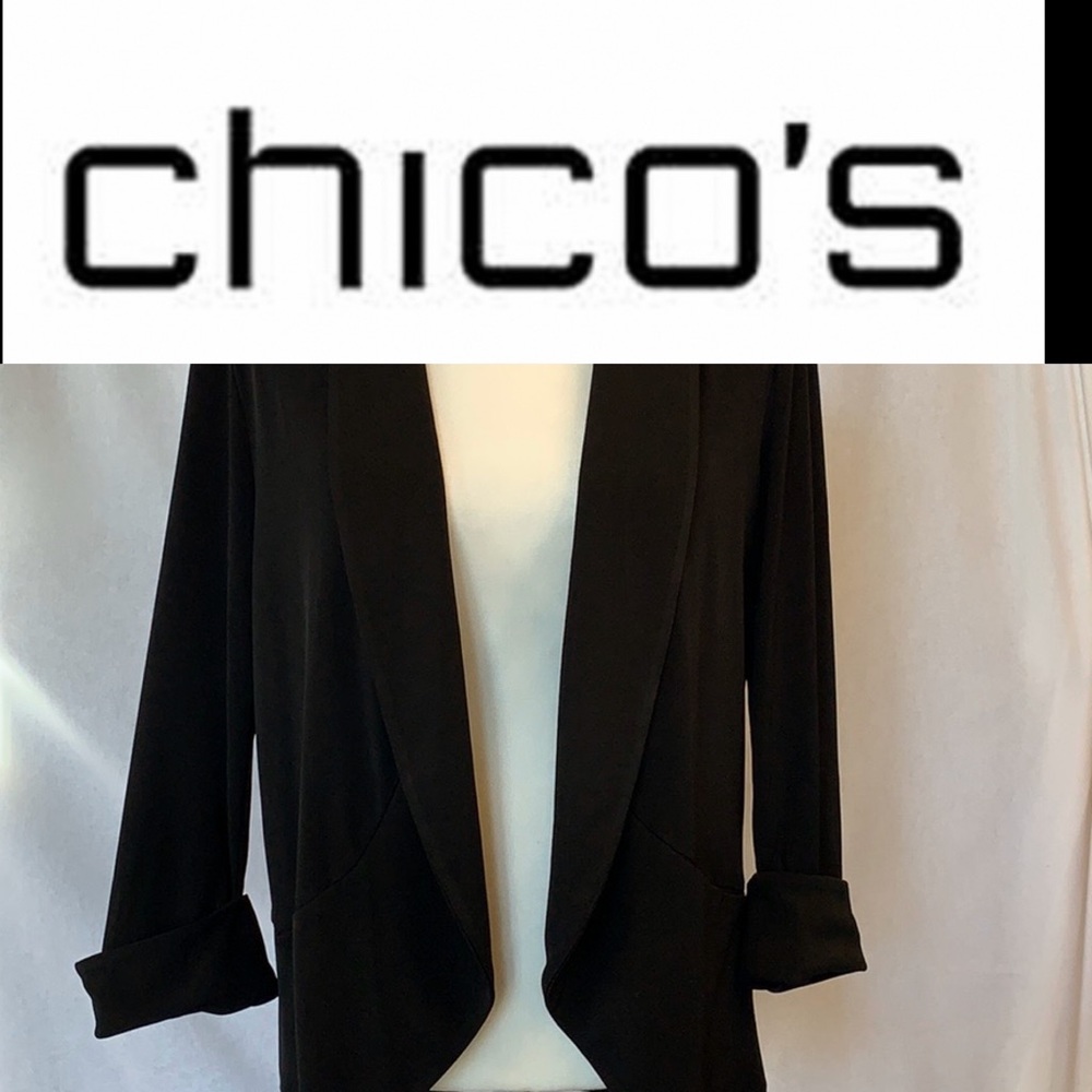 🎀Chico’s black cardigan/jacket - Picture 3 of 9